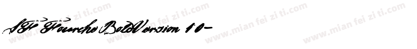 SF Fourche BoldVersion 10字体转换